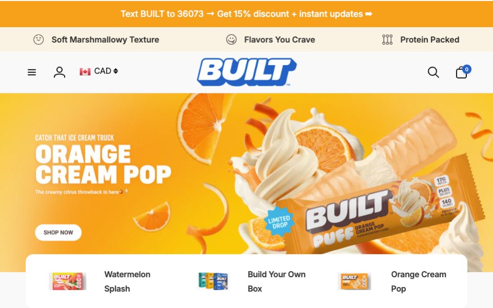 BUILT Deal: 10% Off Protein Bars