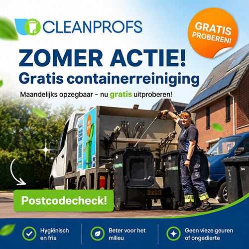 Gratis je container laten reinigen (Cleanprofs)