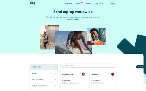Ding Coupon: 10% Off International Mobile Top-Up