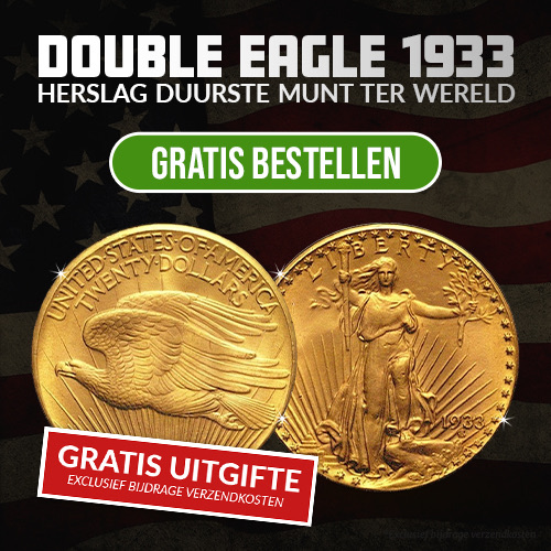 Gratis Double Eagle 1933 herslag (vergulde munt)