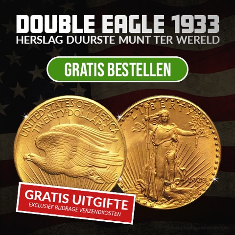 Gratis Double Eagle 1933 herslag (vergulde munt)