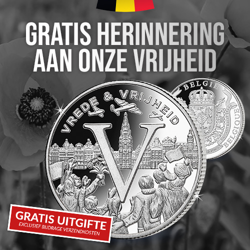 Gratis Vrede & Vrijheid herdenkingsmunt