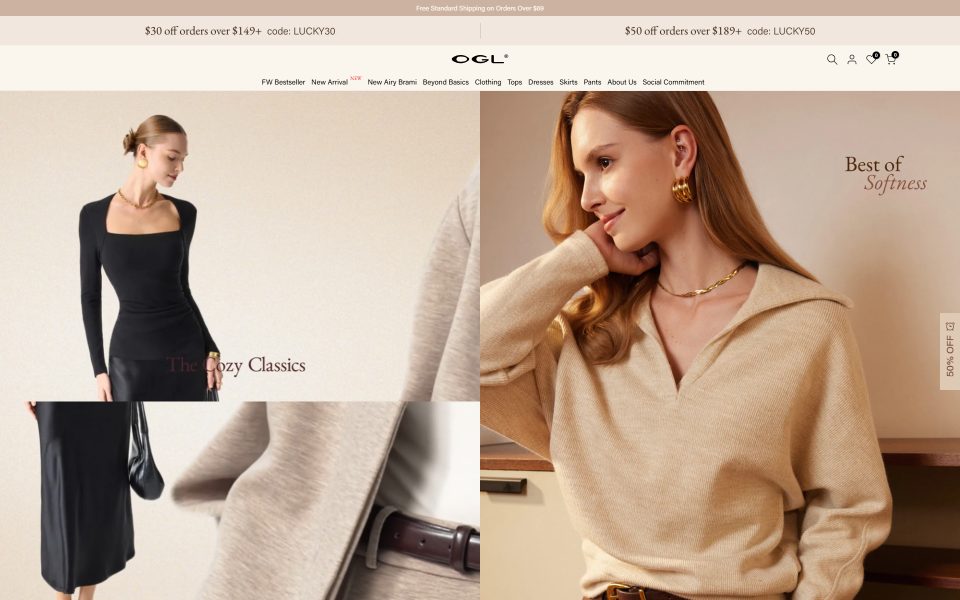 OGLmove Coupon: 18% Off Sustainable Women's Clothing