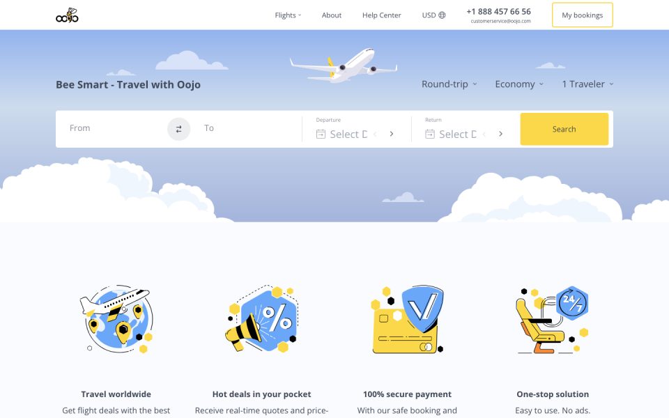 Oojo Deal: 25% Off International Flights