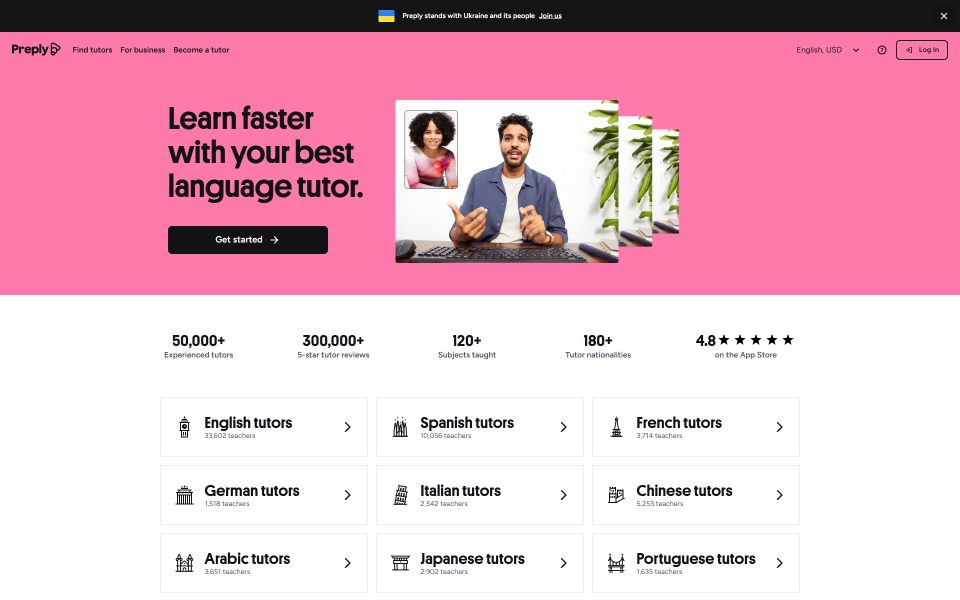 Preply Discount: 50% Off Online Language Lessons