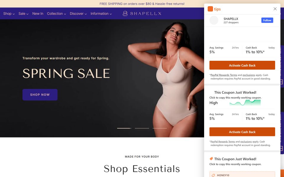 Shapellx Deal: $10 Off Shapewear