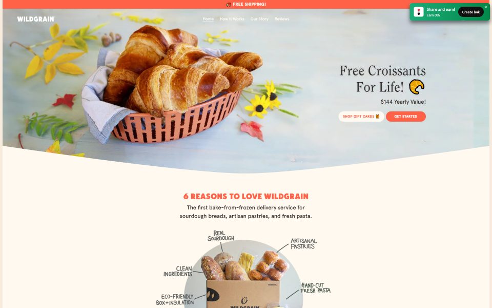 Wildgrain Coupon: $30 Off the Artisan Bakery Box