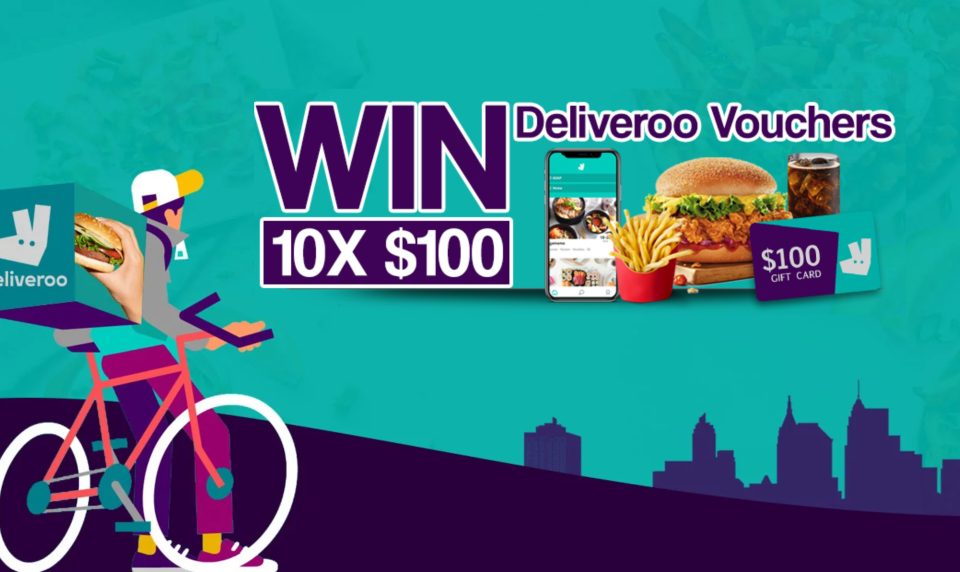 Win a $100 Deliveroo Voucher