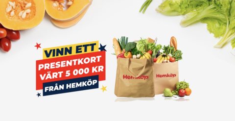 Vinn ett Hemköp-presentkort på 5 000 kr
