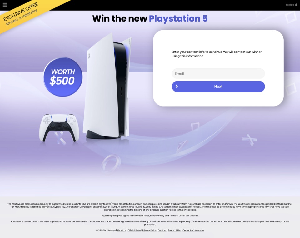 Win a PlayStation 5 (worth $500)